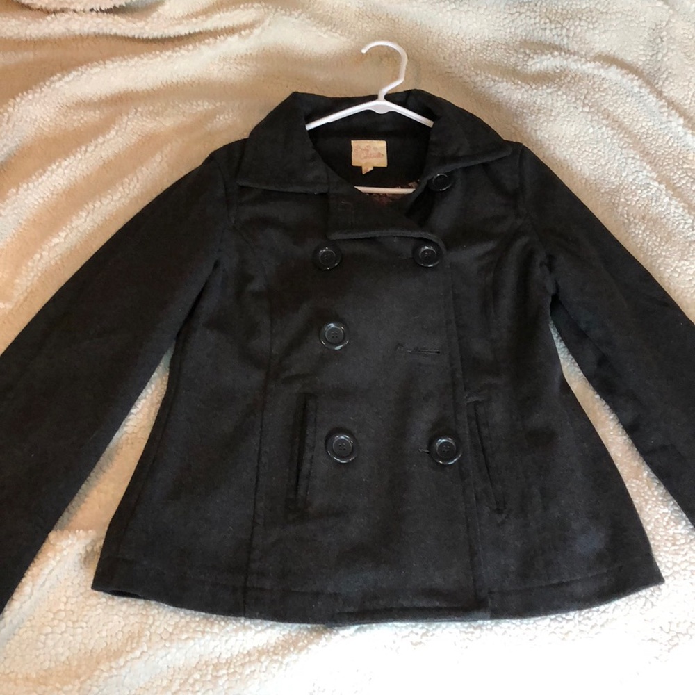 Body Central Grey Peacoat